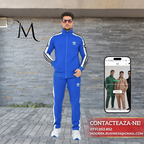 Trening Adidas - Albastru cu Dungi Albe