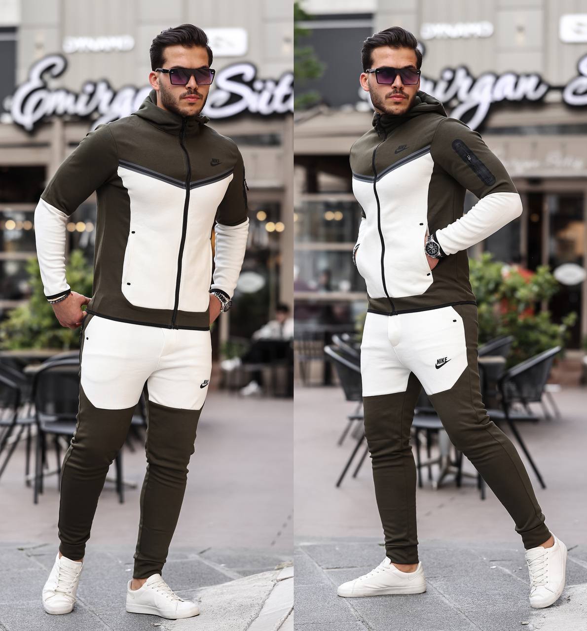 Trening Tech - Kaki cu Alb